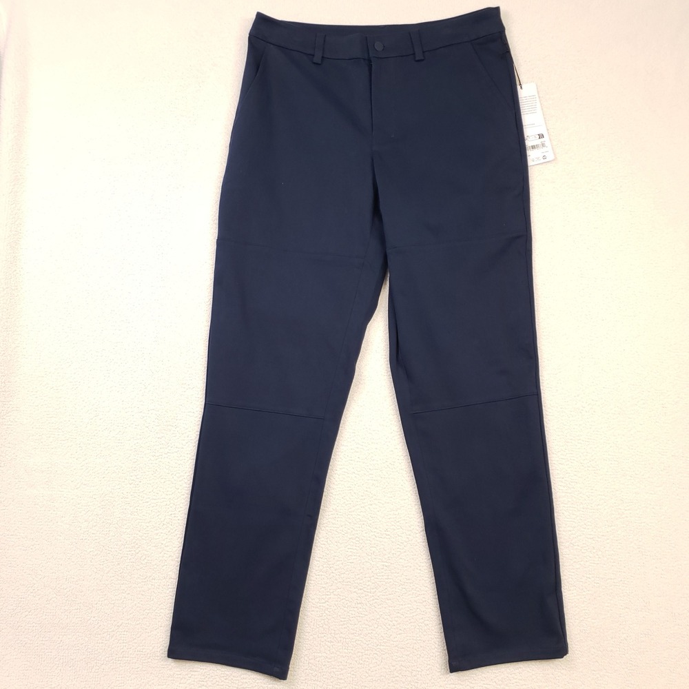 Alo Yoga Edition Sueded Pant Men 34R Navy Articulated Knee M5177R NWT Athleisure